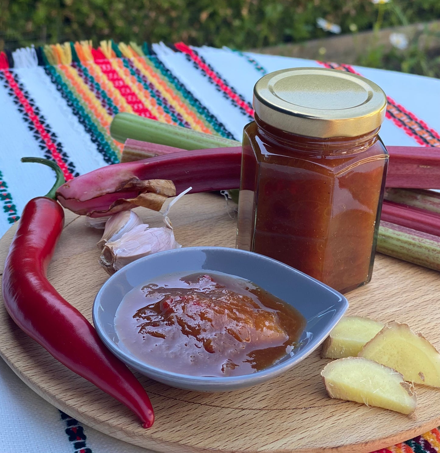 Rabarberchutney med curry