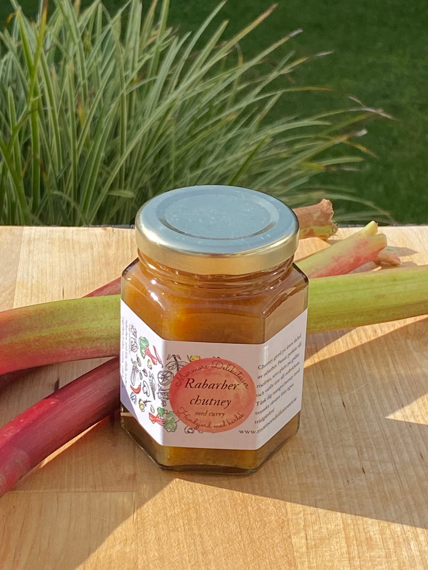 Rabarberchutney med curry